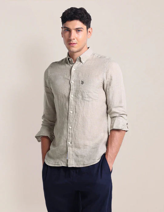 U.S. Polo Assn Solid Chest Pocket Shirt