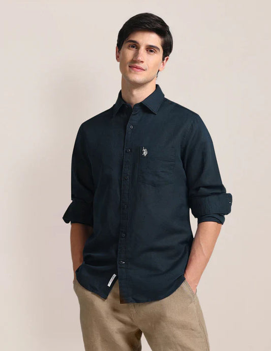 U.S. Polo Assn. Solid Tailored Fit Shirt