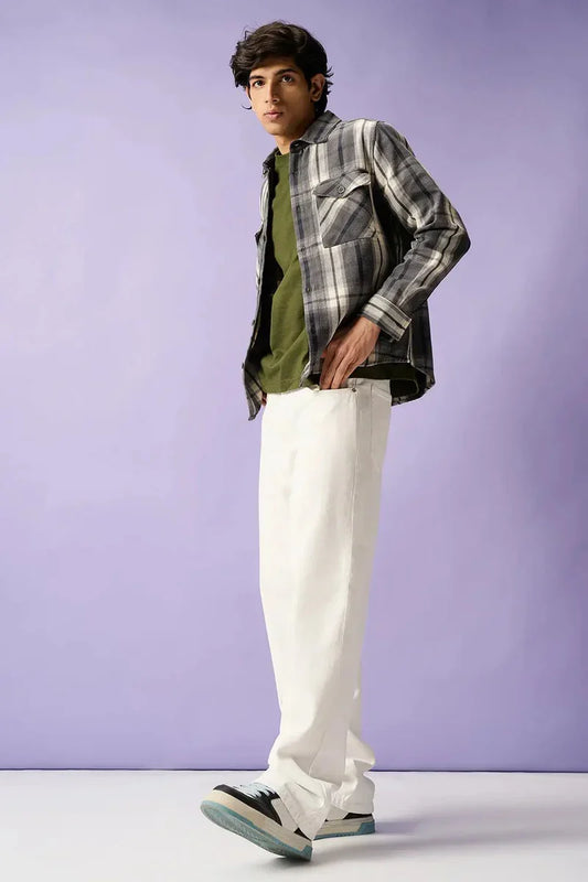 ivory edge straight fit jeans