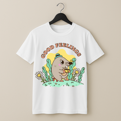 Good Feelings Oversized  T-Shirt