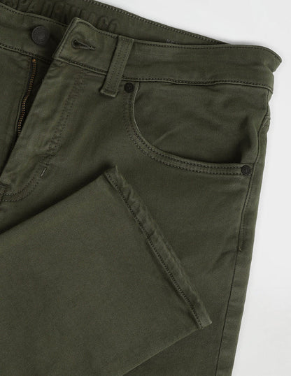 Slim Tapered Fit Green Jeans