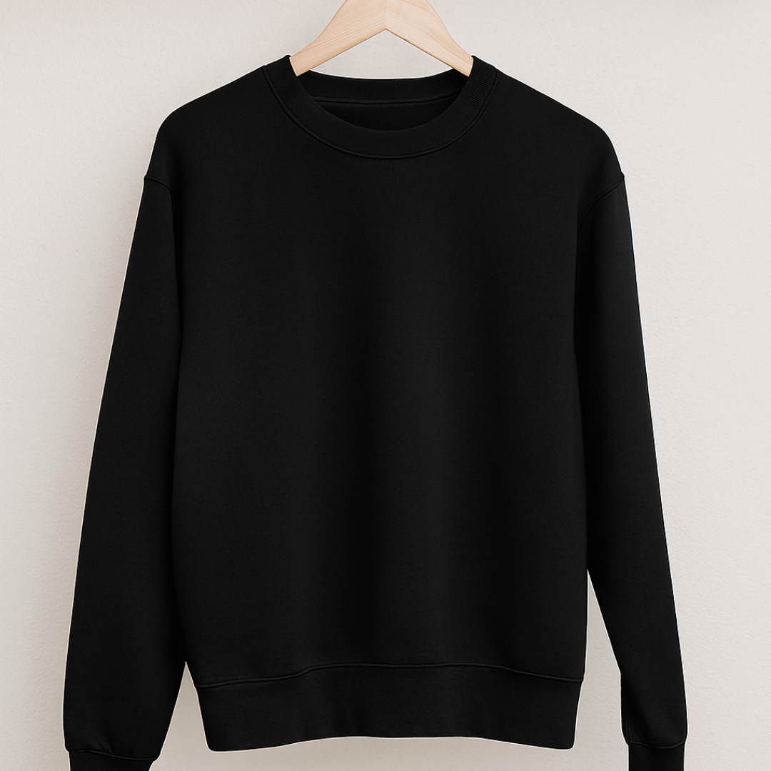 Plain Premium Sweatshirt Black