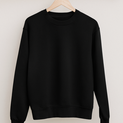 Plain Premium Sweatshirt Black