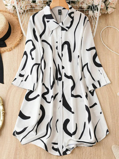 WesternStitch Allover Print Shirt Dress WesternStitch