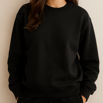 Plain Premium Sweatshirt Black