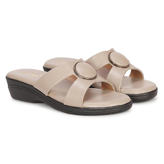 LUVFEET Fancy doctor slippers | Soft Sandal for women | Comfortable Footwear for women| Lightweight & Stylish, Diabetic & Orthopedic