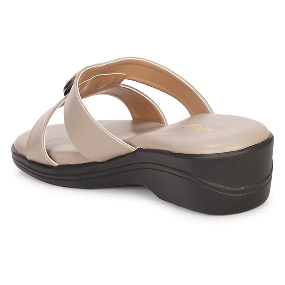 LUVFEET Fancy doctor slippers | Soft Sandal for women | Comfortable Footwear for women| Lightweight & Stylish, Diabetic & Orthopedic
