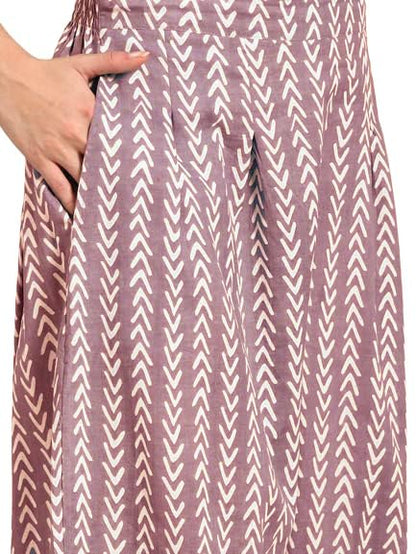 LookMark Women's Cotton Blend Printed Kurta Set