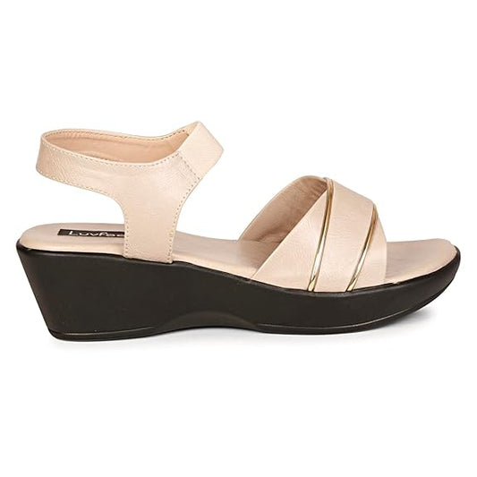 LUVFEET Women's Wedge Heeled Sandals