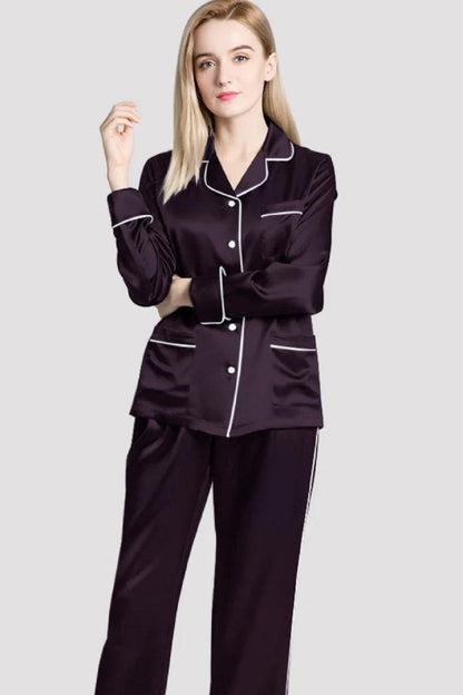 Loungewear Set with Contrast Pipeline