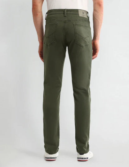 Slim Tapered Fit Green Jeans