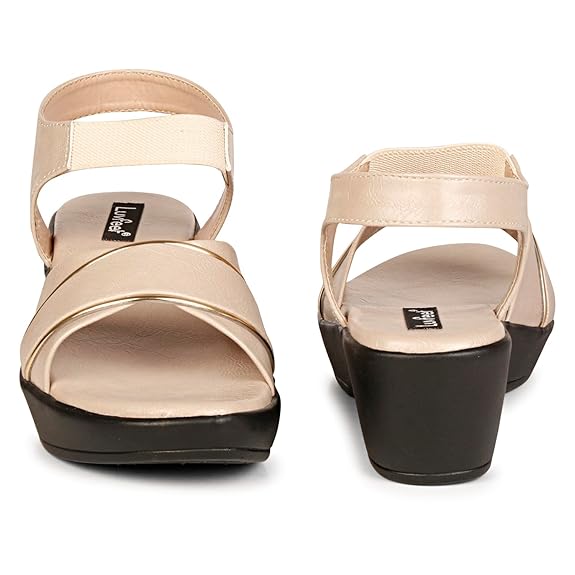 LUVFEET Women's Wedge Heeled Sandals