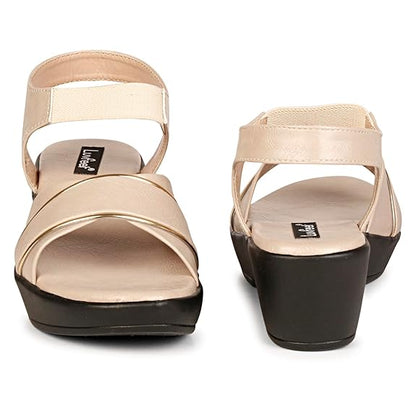 LUVFEET Women's Wedge Heeled Sandals
