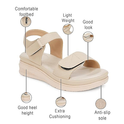 LUVFEET Stylish Wedges Sandals For Women, Sandals For Woman, Sandals For Women Stylish, Footwear Comfortable Sandals