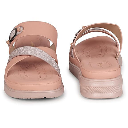 LUVFEET Women's Fashion Platform Slip-On Sandal – Comfortable, Lightweight, Slip-Resistant, Breathable – Ideal for Casual and Office Wear