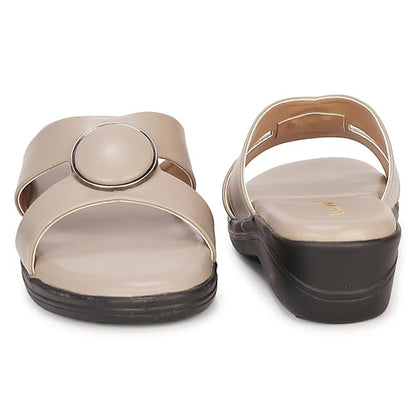 LUVFEET Fancy doctor slippers | Soft Sandal for women | Comfortable Footwear for women| Lightweight & Stylish, Diabetic & Orthopedic