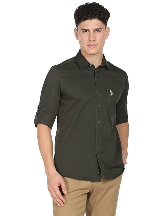 U.S. POLO ASSN. Men's Cotton Regular Fit Shirt