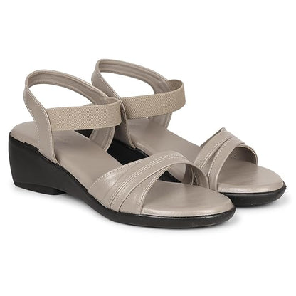 LUVFEET Luvfeer Comfortable Casual Wedge Heel Sandals For Women| Stylish Footwear For Daily Use| Lightweight Footwear (2 Inches heel)