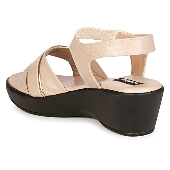 LUVFEET Women's Wedge Heeled Sandals