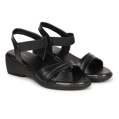 LUVFEET Luvfeer Comfortable Casual Wedge Heel Sandals For Women| Stylish Footwear For Daily Use| Lightweight Footwear (2 Inches heel)