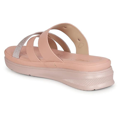 LUVFEET Women's Fashion Platform Slip-On Sandal – Comfortable, Lightweight, Slip-Resistant, Breathable – Ideal for Casual and Office Wear