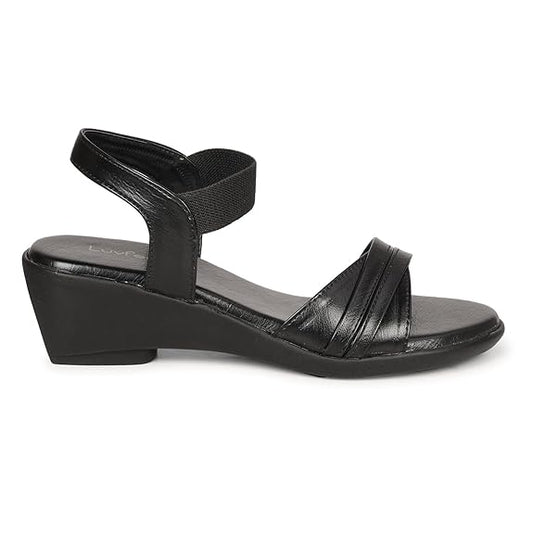LUVFEET Luvfeer Comfortable Casual Wedge Heel Sandals For Women| Stylish Footwear For Daily Use| Lightweight Footwear (2 Inches heel)