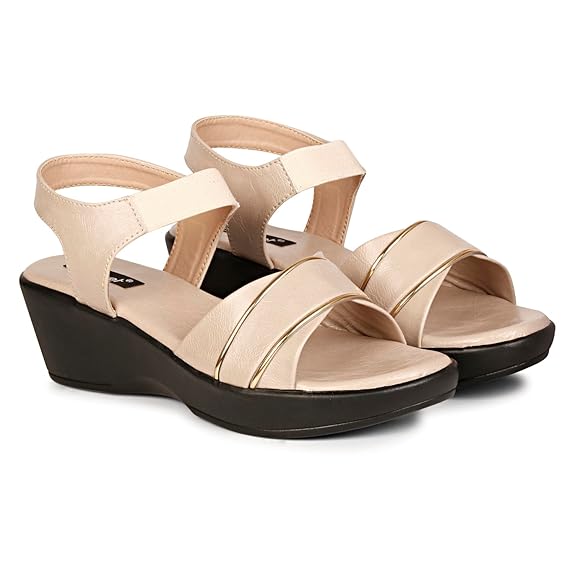 LUVFEET Women's Wedge Heeled Sandals