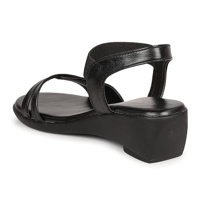 LUVFEET Luvfeer Comfortable Casual Wedge Heel Sandals For Women| Stylish Footwear For Daily Use| Lightweight Footwear (2 Inches heel)