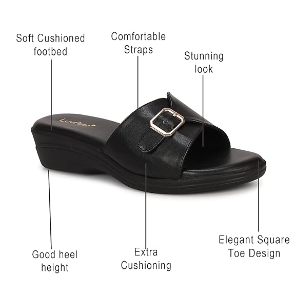 LUVFEET Womens Fashion Sandals/Stylish Footwear For Women/Adjustable Straps/Doctor Comfort/Footwear For Womens Daily Use