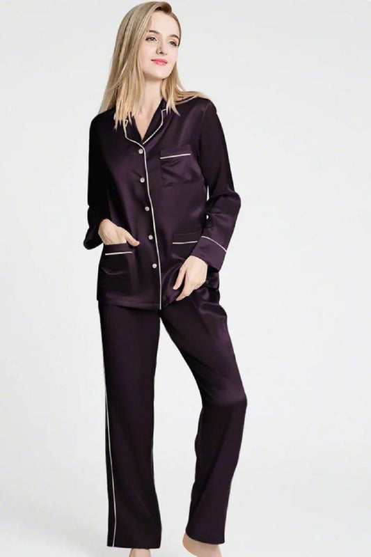 Loungewear Set with Contrast Pipeline