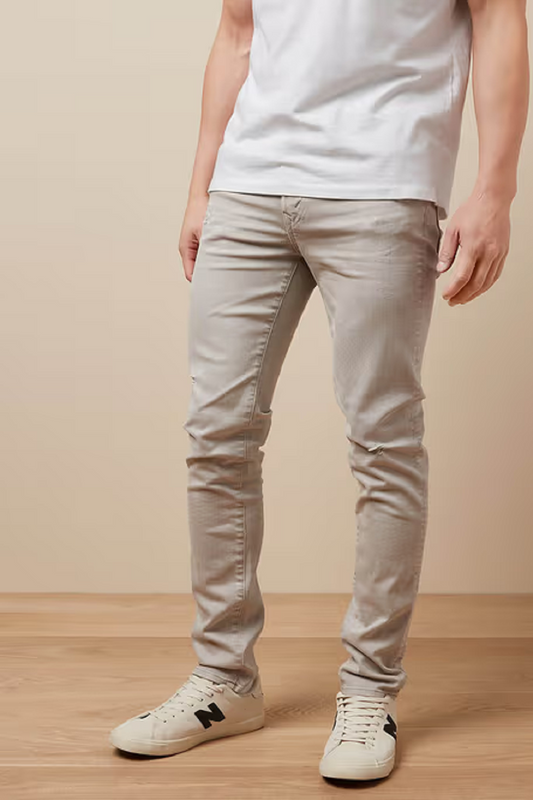 American Eagle  Men Skinny Mid Rise Beige Jeans