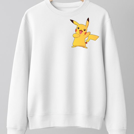 Pikachu Sweatshirt White