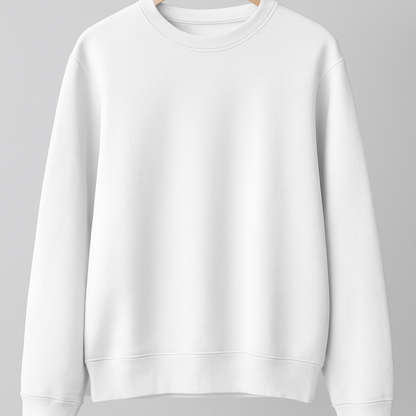 Plain Premium Sweatshirt White