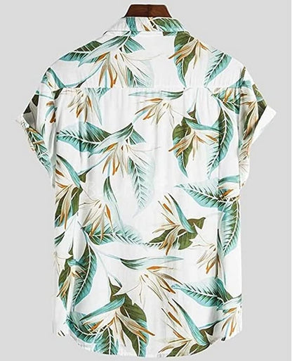 LookMark Men's Cotton Blend Stitched Half Sleeve (Printed Regular Fit Shirt Elias)