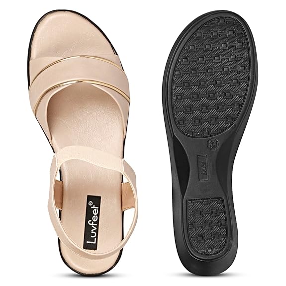 LUVFEET Women's Wedge Heeled Sandals
