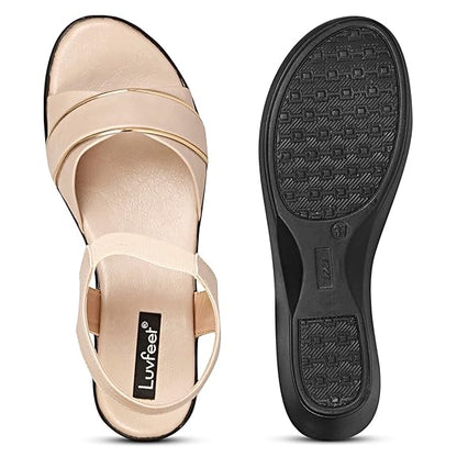 LUVFEET Women's Wedge Heeled Sandals