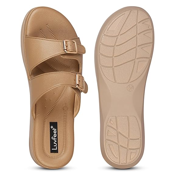 LUVFEET Women's Doctor Sandals,Stylish Wedges Sandals For Women,Sandals for women stylish,daily use Comfortable & Lightweight Sandal For Women