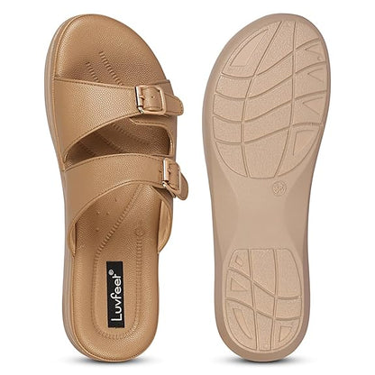 LUVFEET Women's Doctor Sandals,Stylish Wedges Sandals For Women,Sandals for women stylish,daily use Comfortable & Lightweight Sandal For Women