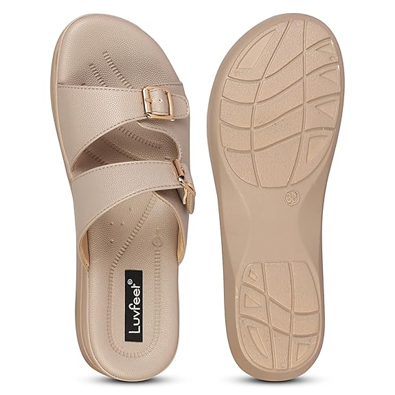 LUVFEET Women's Doctor Sandals,Stylish Wedges Sandals For Women,Sandals for women stylish,daily use Comfortable & Lightweight Sandal For Women