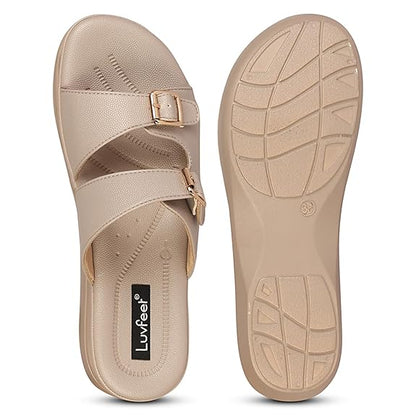 LUVFEET Women's Doctor Sandals,Stylish Wedges Sandals For Women,Sandals for women stylish,daily use Comfortable & Lightweight Sandal For Women