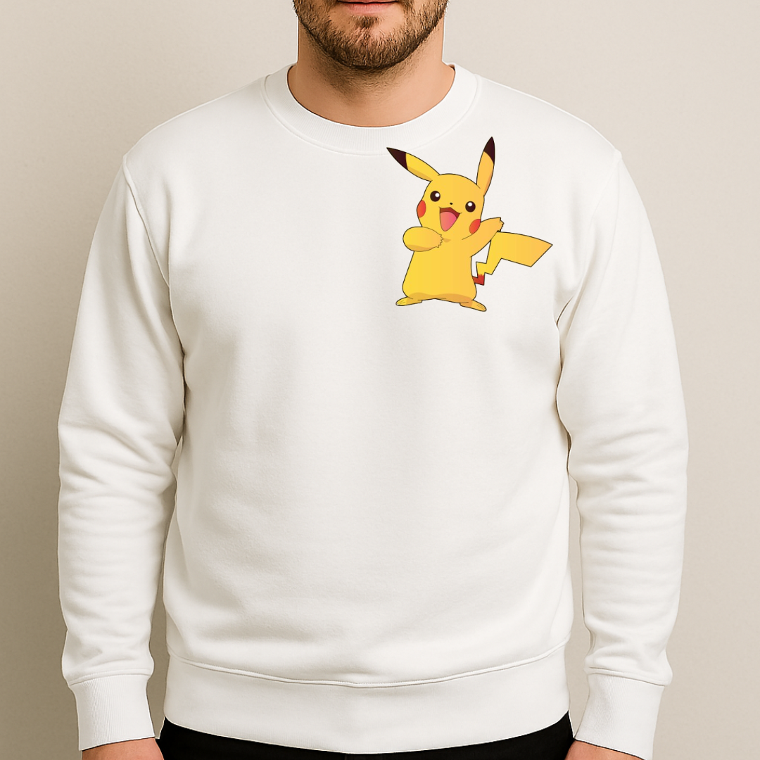 Pikachu Sweatshirt White