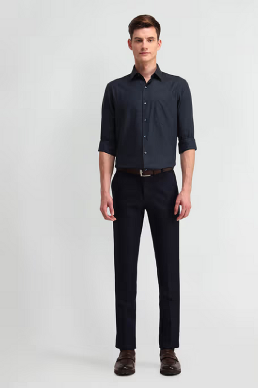U.S. POLO ASSN.  Men Solid Round Neck Pure Cotton