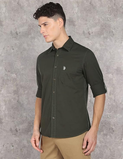 U.S. POLO ASSN. Men's Cotton Regular Fit Shirt