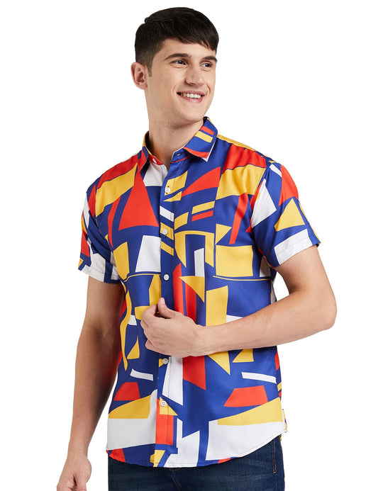 LookMark Men's Cotton Regular Fit Shirt