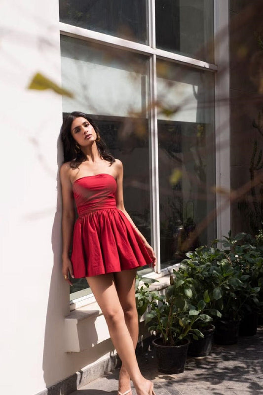 Strapless Satin Homecoming Dresses with Bow