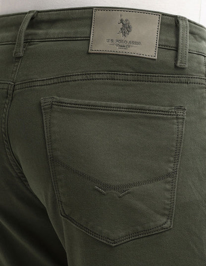 Slim Tapered Fit Green Jeans