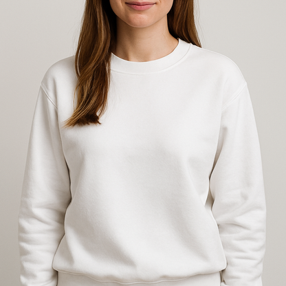 Plain Premium Sweatshirt White