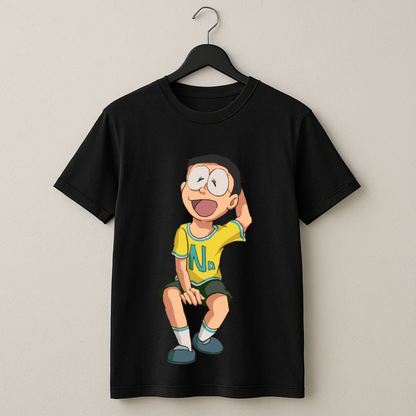 Printed Happy Nobita T-Shirt