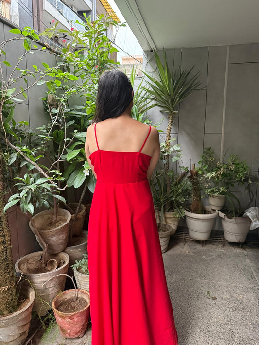 Red Flair Dress