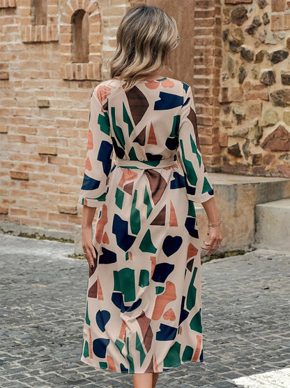 WesternStitch Geo Print Belted Dress WesternStitch